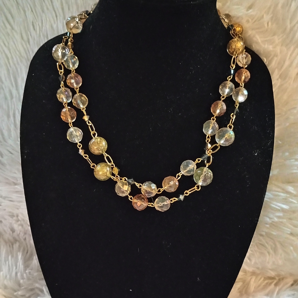 Park Lane Gold and Multicolor Beaded Necklace